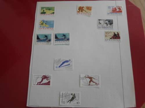 ROMANIA 10 X PAGES USED STAMPS SEE PICS!!!!