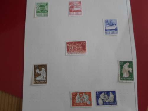 ROMANIA 10 X PAGES USED STAMPS SEE PICS!!!!