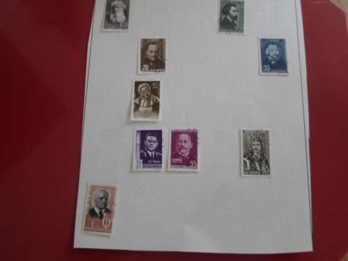 ROMANIA 10 X PAGES USED STAMPS SEE PICS!!!!