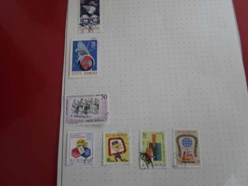 ROMANIA 10 X PAGES USED STAMPS SEE PICS!!!!
