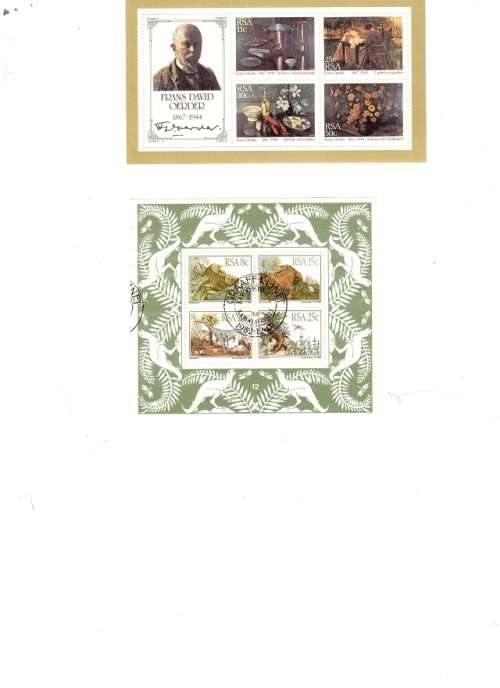 2 X  RSA MINIATURE SHEETS SEE PICS!!!