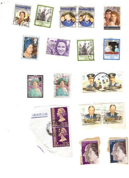 59 X GREAT BRITIAN AND ROYALTY USED STAMPS SOME HIGH VALUES SEE PICS!!!!