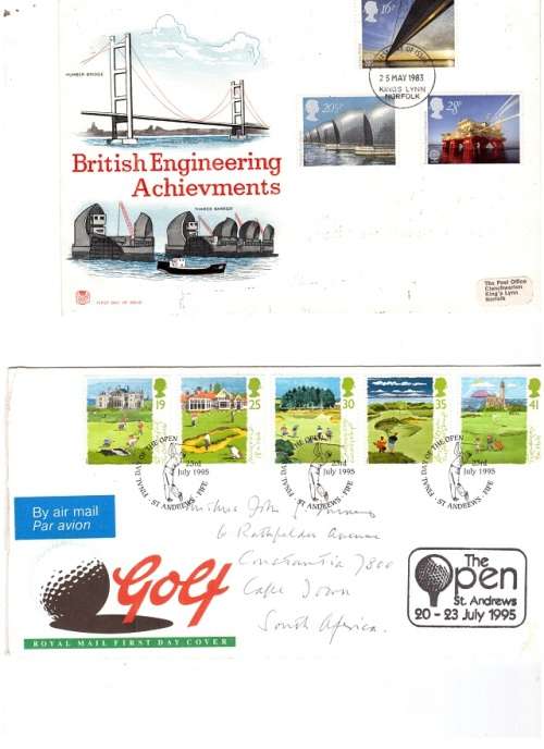 GREAT BRITAIN 2 X FDC`S SEE PICS!!!!