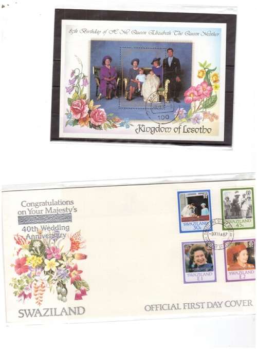 GB,LESOTHO,SWAZILAND ROYALTY MINT STAMPS ETC SEE PICS!!!!