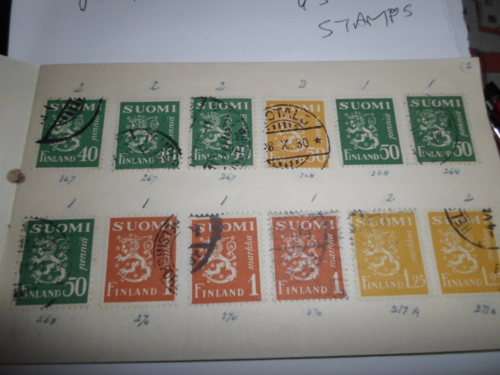 87 X FINLAND USED STAMPS SEE PICS!!!!