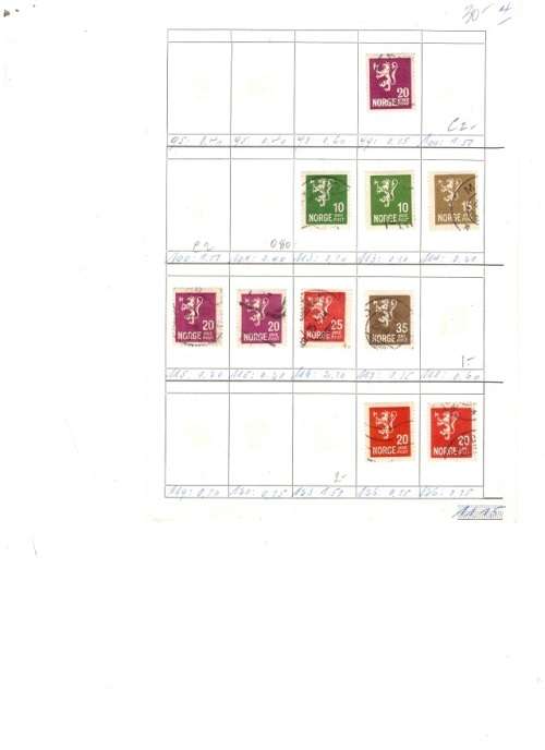 34 X NORWAY VERY OLD USED STAMPS SEE PICS!!!