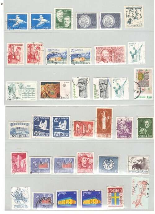 53 X SVERGE USED STAMPS GOOD CONDITION SEE PICS!!!!