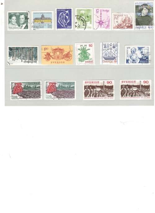 53 X SVERGE USED STAMPS GOOD CONDITION SEE PICS!!!!
