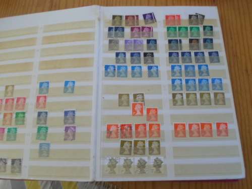LARGE ALBUM GREAT BRITAIN,GERMANY,RHODESIA USED STAMPS  BARGAIN SEE PICS