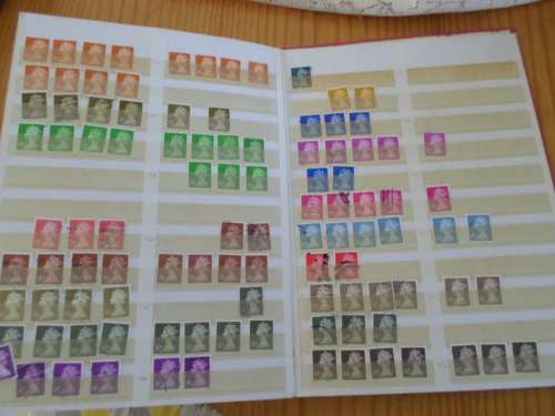 LARGE ALBUM GREAT BRITAIN,GERMANY,RHODESIA USED STAMPS  BARGAIN SEE PICS