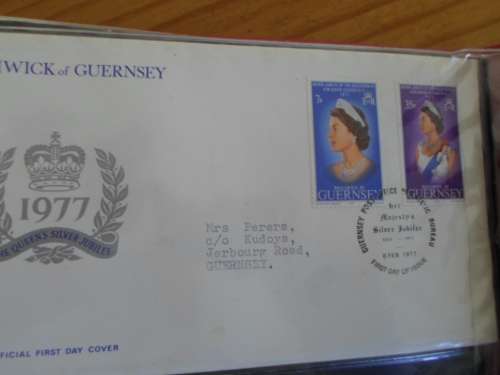 FOLDER 13 X GUERNSEY AND JERSEY FIRST DAY COVERS SEE PICS