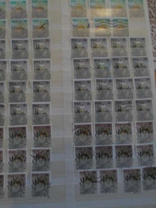 LARGE ALBUM 30 FULL PAGES RSA MINT AND USED STAMPS ONLY SOME PAGES SCANNED SEE PICS