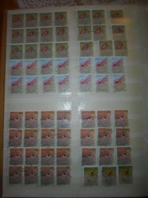 LARGE ALBUM 30 FULL PAGES RSA MINT AND USED STAMPS ONLY SOME PAGES SCANNED SEE PICS