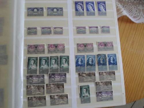 EXTRA LARGE ALBUM 60 FULL PAGES SA UNION AND RSA MINT/USED STAMPS GREAT LOT ONLY 15 PAGES SCANNED