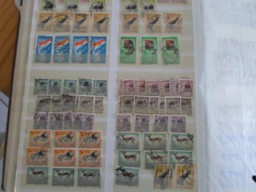 EXTRA LARGE ALBUM 60 FULL PAGES SA UNION AND RSA MINT/USED STAMPS GREAT LOT ONLY 15 PAGES SCANNED