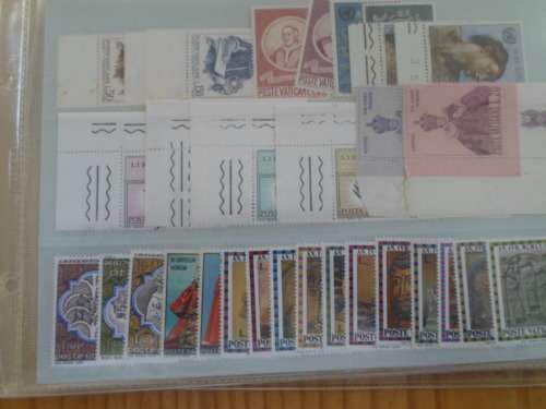 EUROPE VATICAN CITY MINT STAMP SETS BARGAIN FOR THE LOT SEE PICS