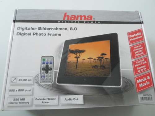DIGITAL PHOTO FRAME HAMA 8.0 AS NEW SEE PICS