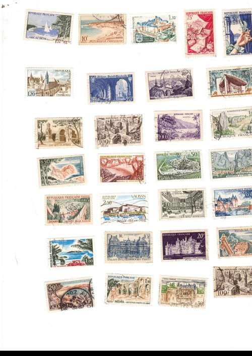 FRANCE 29 X USED STAMPS SEE PICS