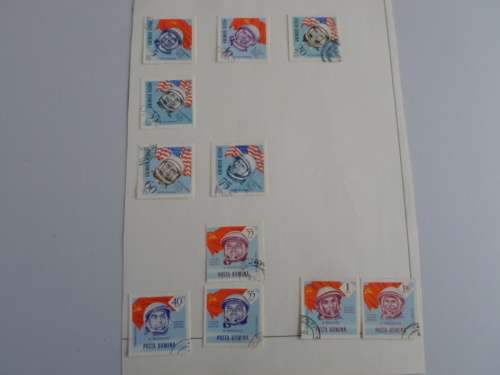 ROMANIA 13 X PAGES USED STAMPS SEE PICS!!!!