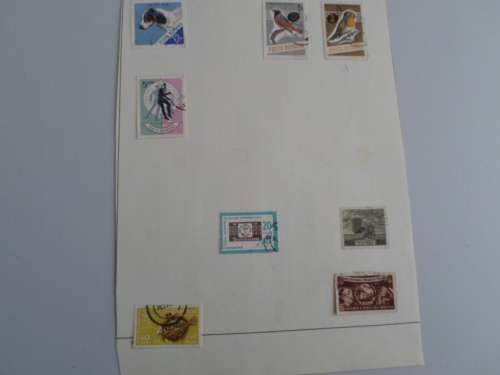 ROMANIA 13 X PAGES USED STAMPS SEE PICS!!!!