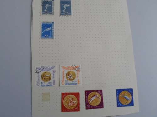 ROMANIA 13 X PAGES USED STAMPS SEE PICS!!!!
