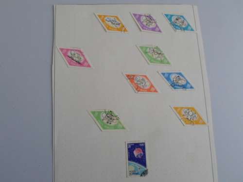 ROMANIA 13 X PAGES USED STAMPS SEE PICS!!!!
