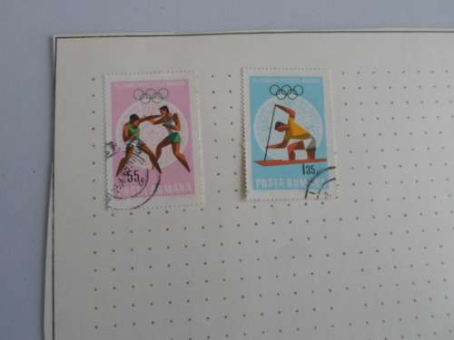 ROMANIA 13 X PAGES USED STAMPS SEE PICS!!!!