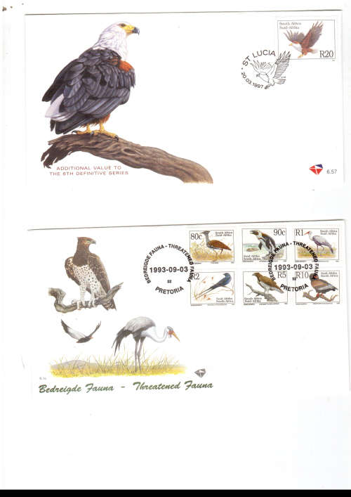 20 X RSA HIGH VALUE FDC`S MINT CONDITION SEE PICS