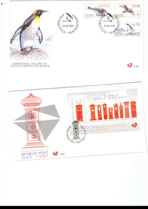 20 X RSA HIGH VALUE FDC`S MINT CONDITION SEE PICS