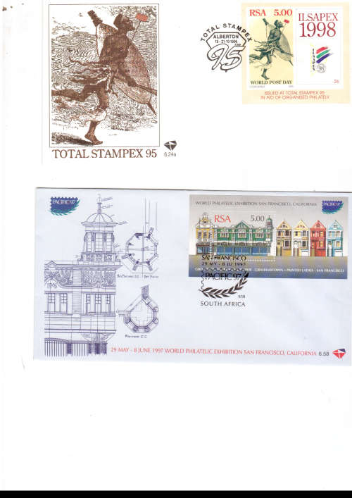 20 X RSA HIGH VALUE FDC`S MINT CONDITION SEE PICS