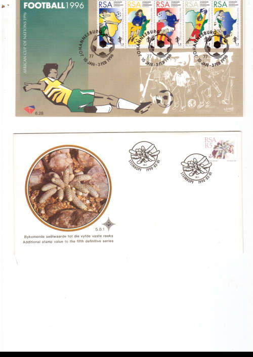 20 X RSA HIGH VALUE FDC`S MINT CONDITION SEE PICS