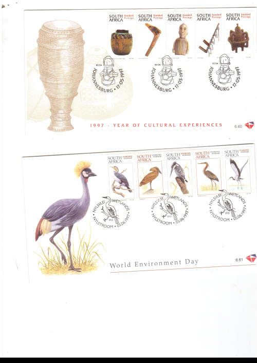 35 X RSA FIRST DAY COVERS SOME HIGH VALUES MINT CONDITION SEE PIS