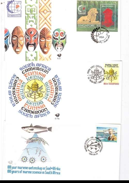 21 X RSA FDC`S HIGH VALUE MINT CONDITION SEE PICS
