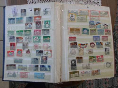 EXTRA LARGE ALBUM GERMANY 60 PAGES FULL OF USED STAMPS BARGAIN GOOD VALUES ONLY SOME PAGES SCANNED