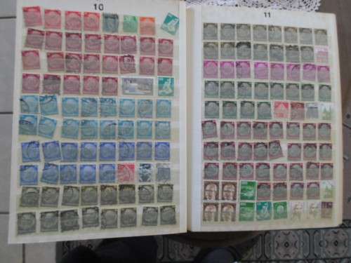 EXTRA LARGE ALBUM GERMANY 60 PAGES FULL OF USED STAMPS BARGAIN GOOD VALUES ONLY SOME PAGES SCANNED
