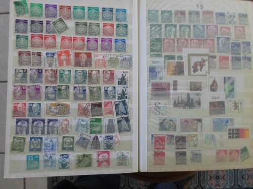 EXTRA LARGE ALBUM GERMANY 60 PAGES FULL OF USED STAMPS BARGAIN GOOD VALUES ONLY SOME PAGES SCANNED