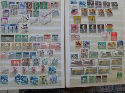 EXTRA LARGE ALBUM GERMANY 60 PAGES FULL OF USED STAMPS BARGAIN GOOD VALUES ONLY SOME PAGES SCANNED