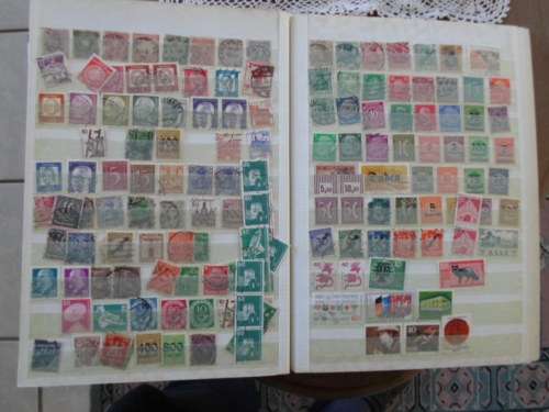 EXTRA LARGE ALBUM GERMANY 60 PAGES FULL OF USED STAMPS BARGAIN GOOD VALUES ONLY SOME PAGES SCANNED