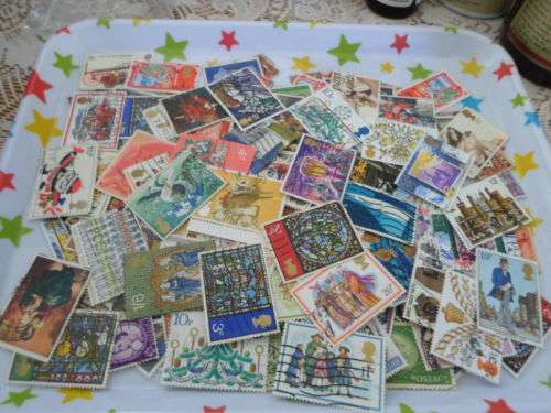 160 X GREAT BRITAIN USED STAMPS OFF PAPER SEE PICS