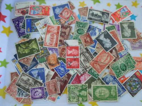160 X GREAT BRITAIN USED STAMPS OFF PAPER SEE PICS