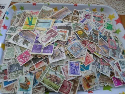 1000 X WORLD USED STAMPS OFF PAPER GREAT LOT SEE PICS
