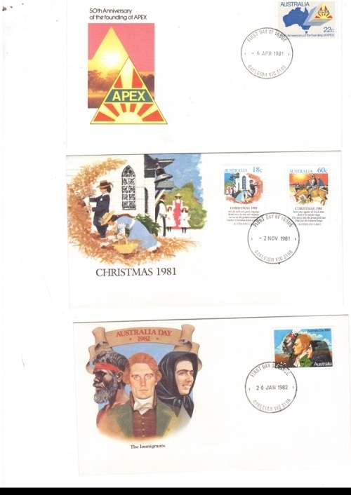 12 X AUSTRALIA  FIRST DAY COVERS MINT CONDITION SEE PICS