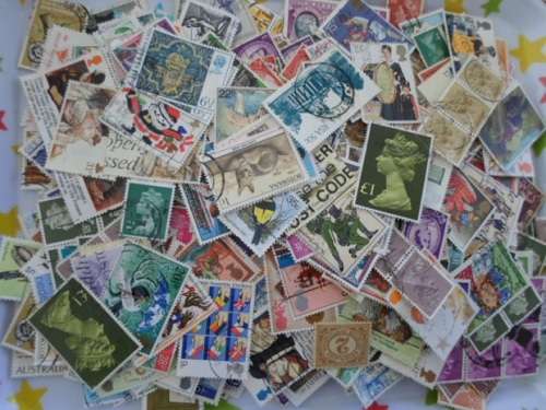 800 X WORLD OFF PAPER USED STAMPS GREAT LOT SEE PICS