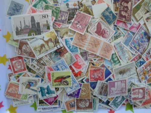800 X WORLD OFF PAPER USED STAMPS GREAT LOT SEE PICS