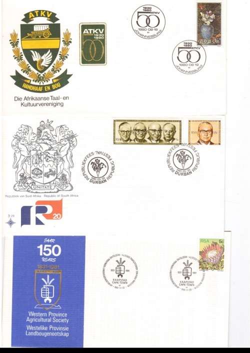 22 X RSA FDC`S 1977 TO 1988 SEE PICS
