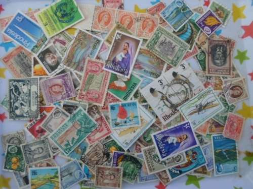 116 X RHODESIA USED OFF PAPER STAMPS SEE PICS