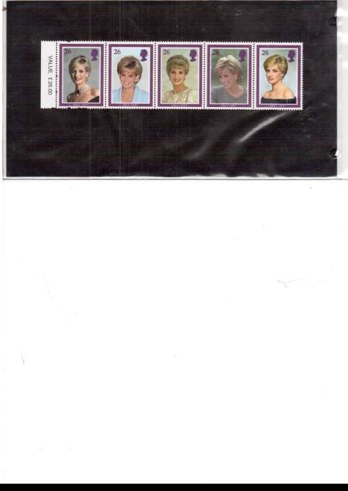 GREAT BRITAIN MINT SET OF 5 STAMPS DIANA SEE PICS