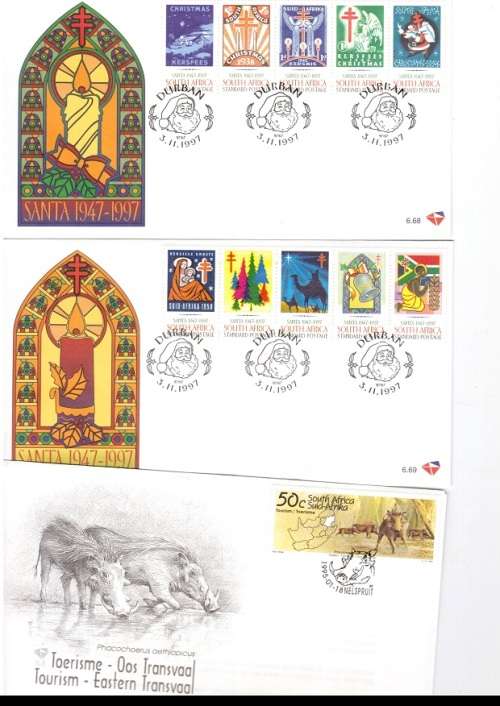 37 X REPUBLIC OF SOUTH AFRICA FIRST DAY COVERS VERY NEAT LOT HIGH VALUE SEE PICS
