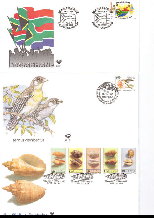 37 X REPUBLIC OF SOUTH AFRICA FIRST DAY COVERS VERY NEAT LOT HIGH VALUE SEE PICS