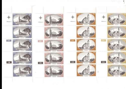 SOUTH WEST AFRICA 39 X CONTROL BLOCKS WITH 6 MINT STAMPS EACH SEE PICS